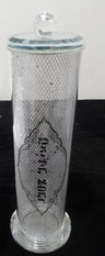 Crystal Megillah Holder-Silver Lattice Design 14" (MG-13089S)
