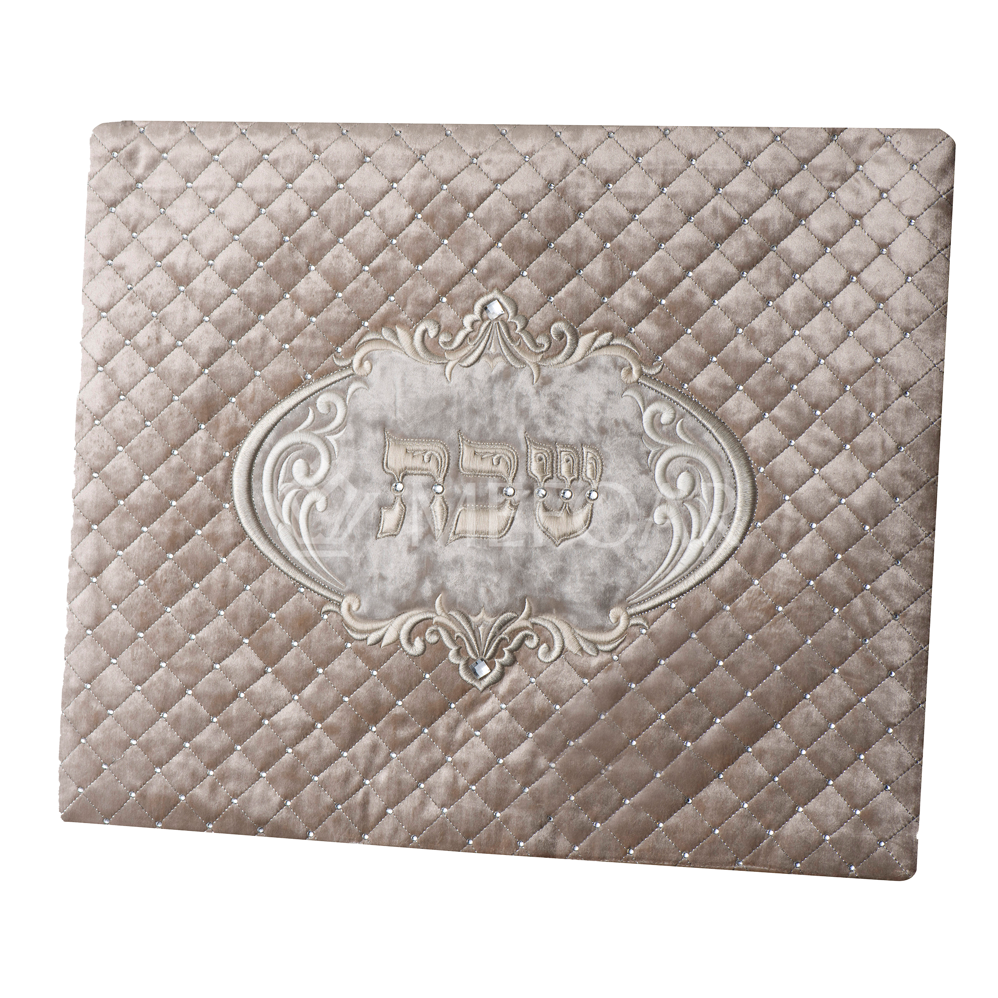 Challah Cover 1317   LUXVELLE QUILTED, Gold Quilted Velvet - Challah Covers