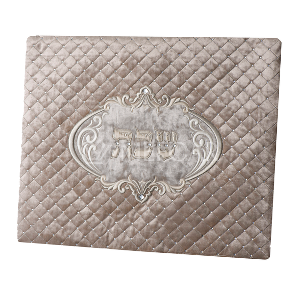 Challah Cover 1317   LUXVELLE QUILTED, Gold Quilted Velvet - Challah Covers