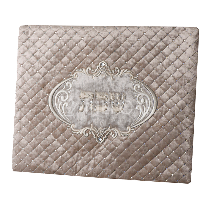 Challah Cover 1317   LUXVELLE QUILTED, Gold Quilted Velvet - Challah Covers