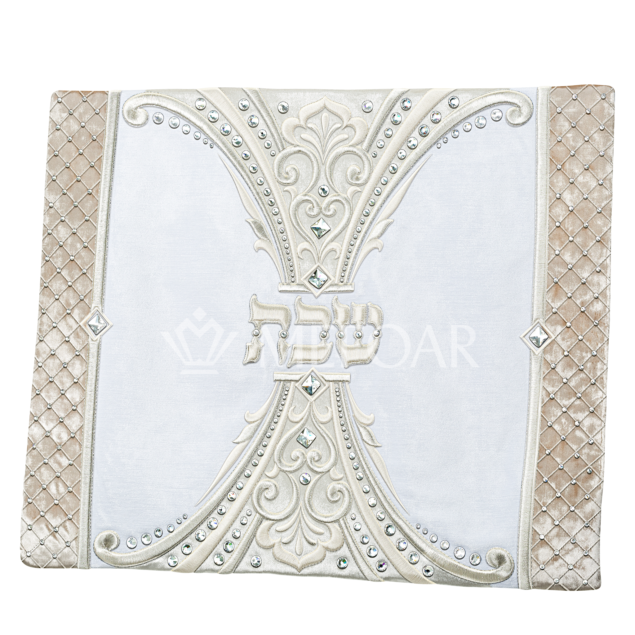 Challah Cover #1322 Royaume Kingdom Silver Collection - Challah Covers