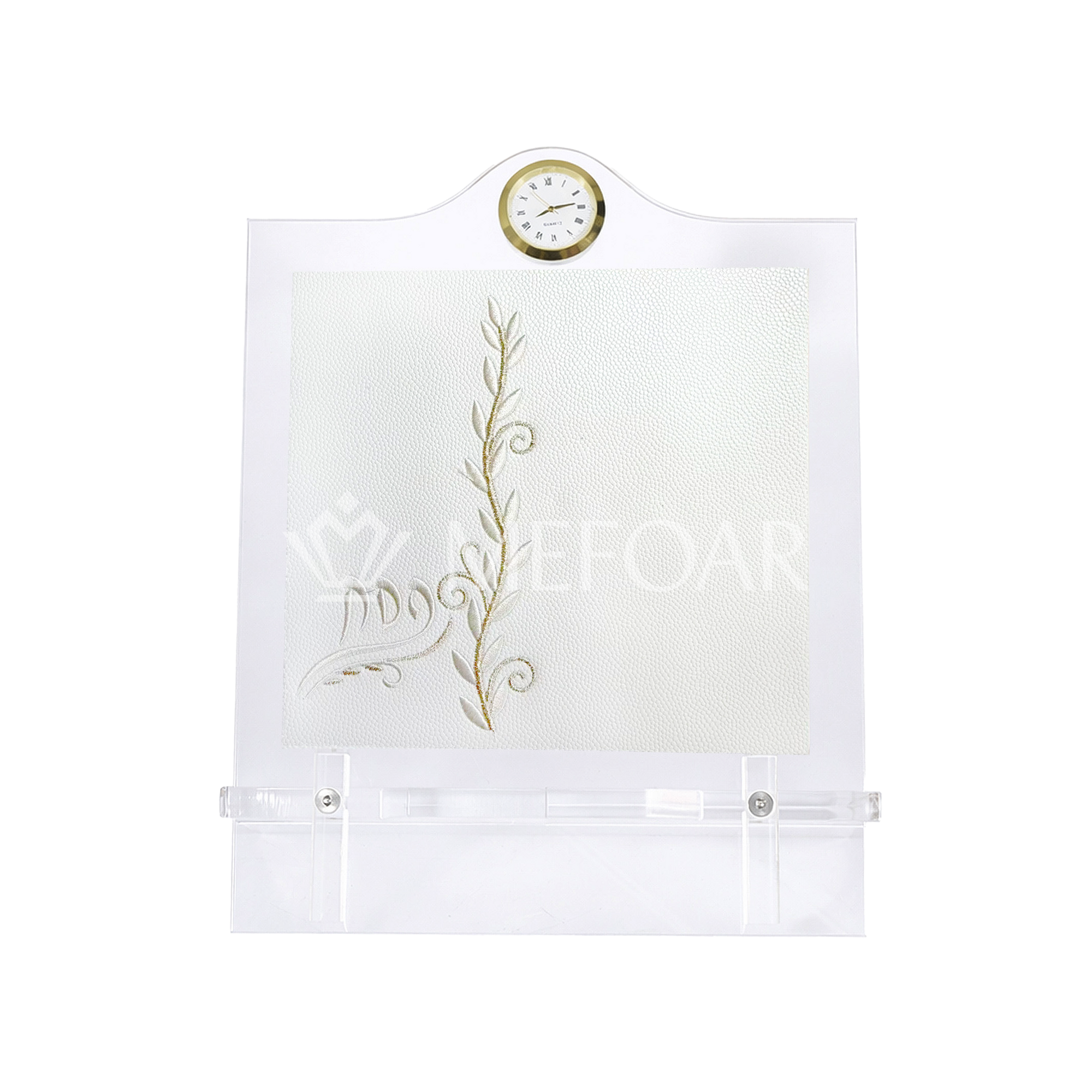 Acrylic Pesach Table Stand -  FEUILLE Collection - Haggadah Shtenders