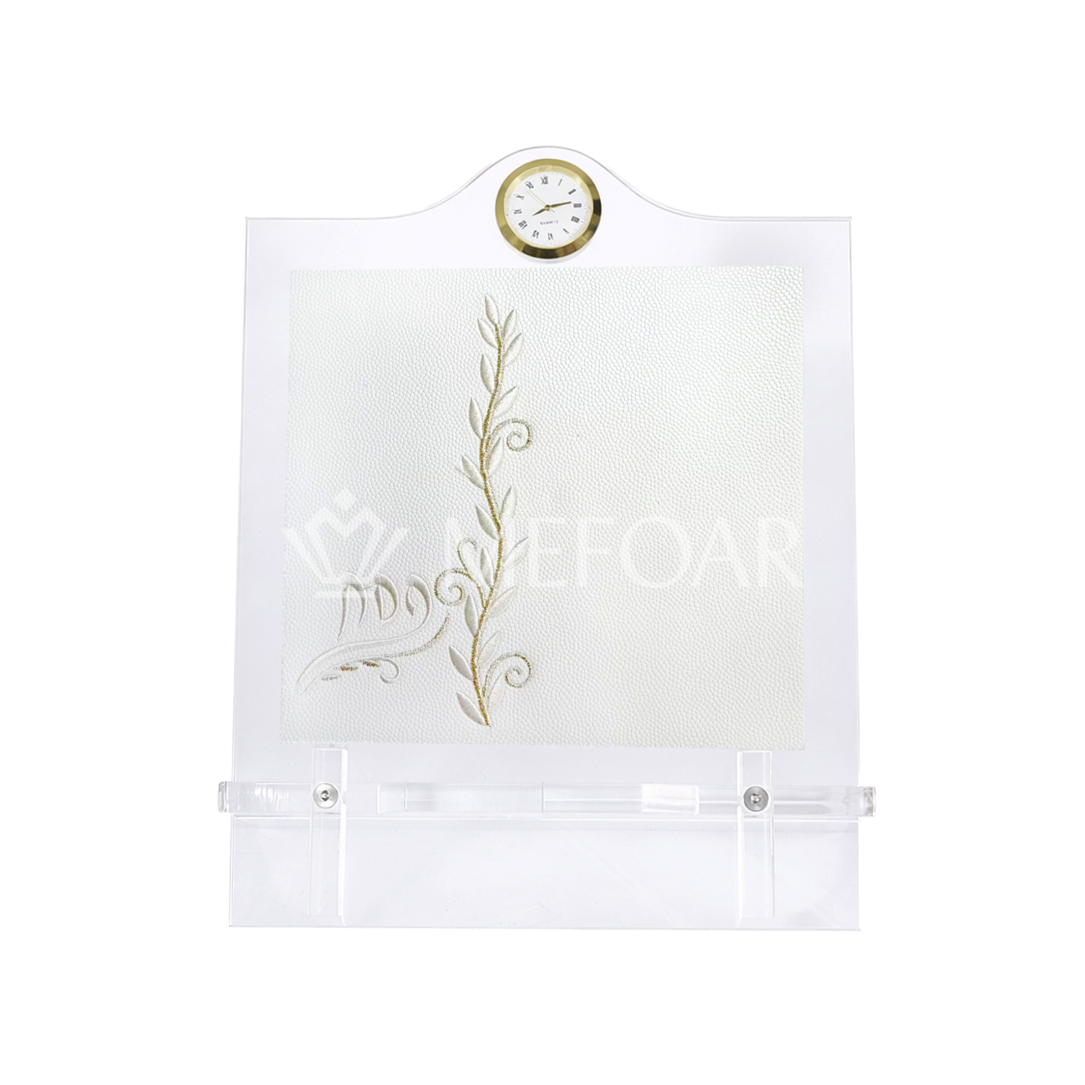 Acrylic Pesach Table Stand -  FEUILLE Collection - Haggadah Shtenders