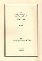 Sefer Nidvos Lev Al Inyunei Tefillah 2 Volume Set - ספר נדבות לב על עניני תפלה
