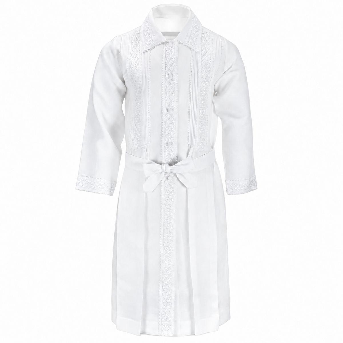 White Mefoar vintage-lace kittel, style MK14170