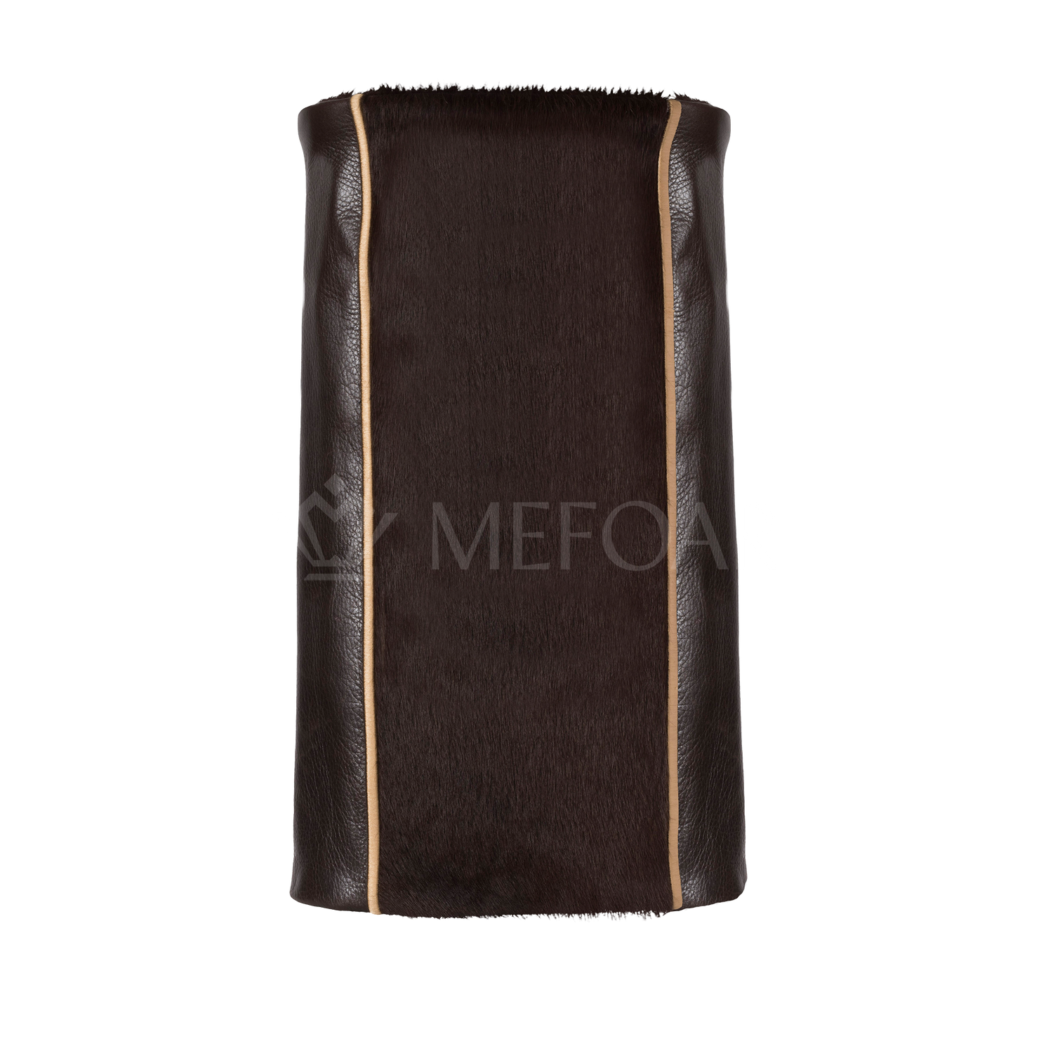 Leather Torah Mantle - Style 347- Brown - Image 3