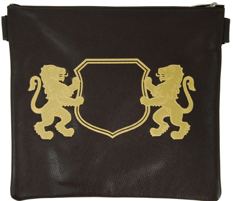 Prestige Classic Leather Tallit & Tefillin Bag (150B-BR)