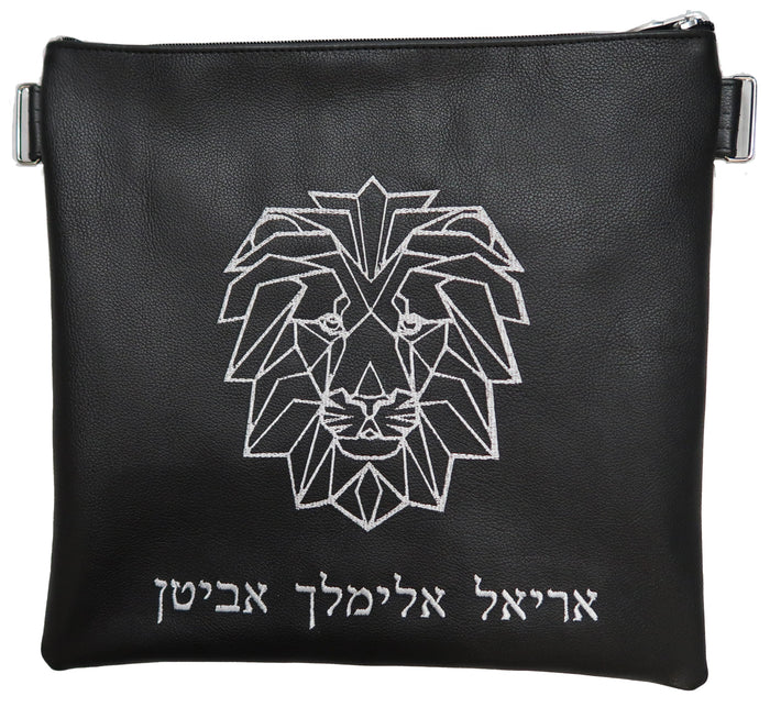 Prestige Leather Tallit & Tefillin Bag (525D-BK)