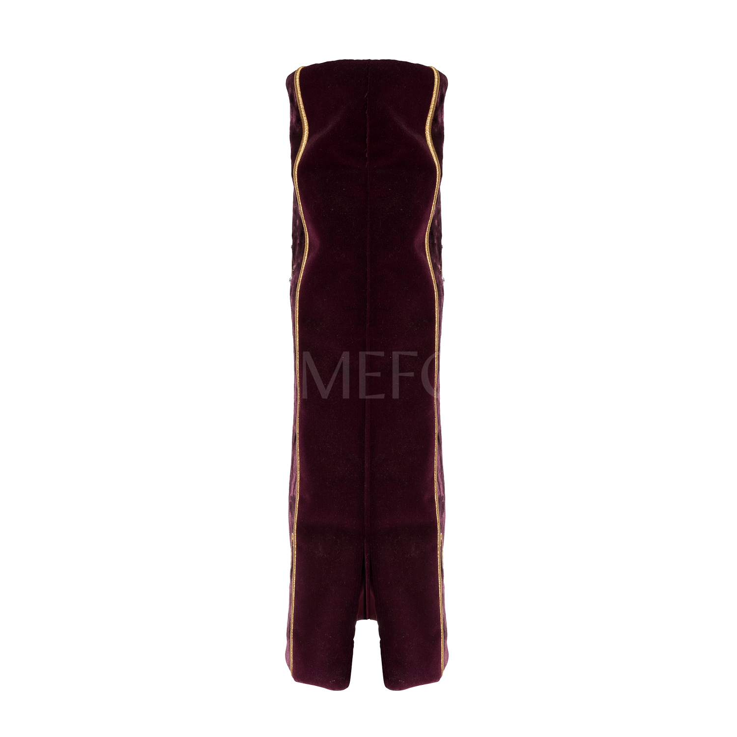Velvet Torah Mantle -style 345-Burgundy - Image 4