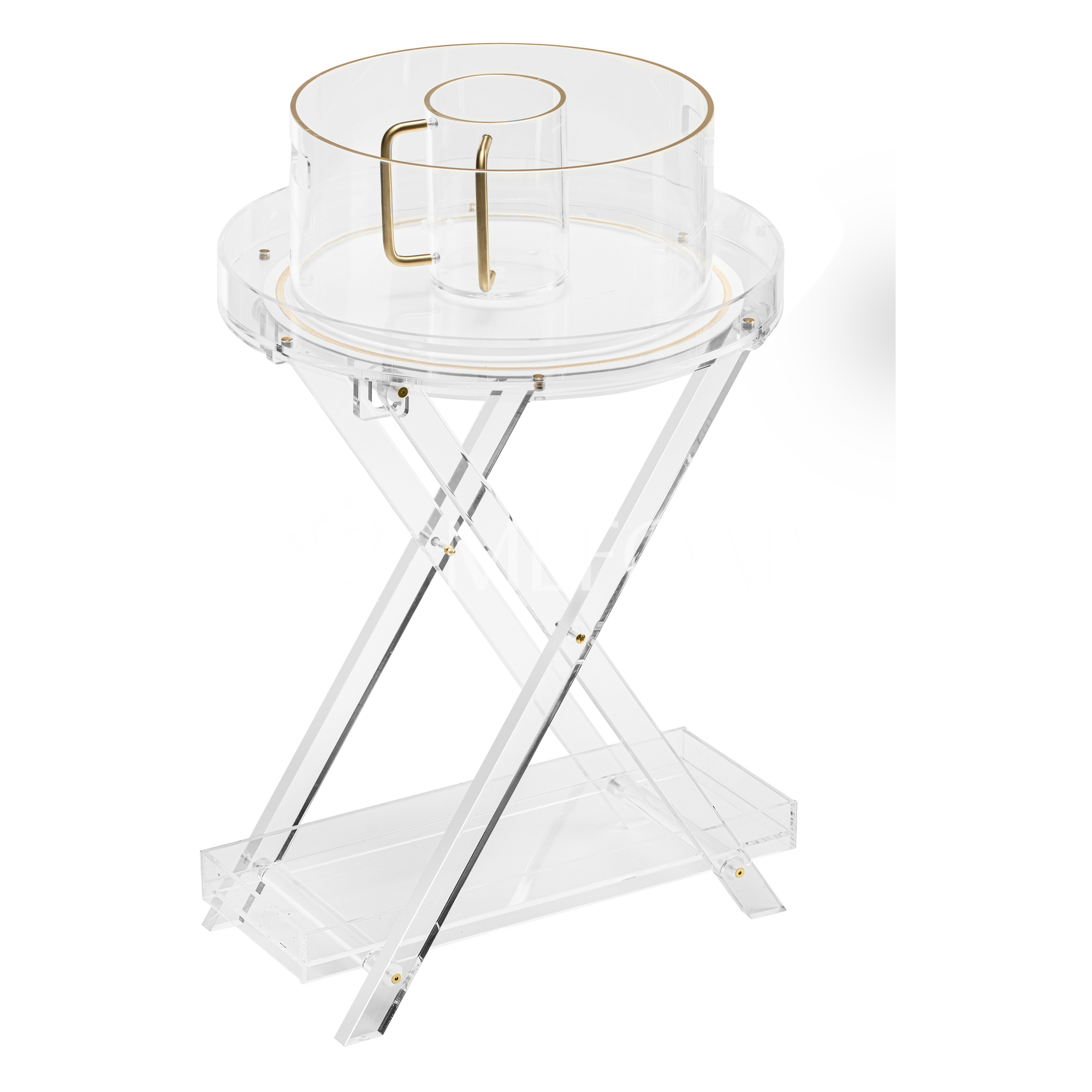 Acrylic Stand with Wash Cup and Bowl - Judaica Accessories