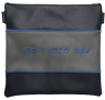 Prestige Leather Tallit & Tefillin Bag — Crown Design, Prestige Collection (165D-NV)