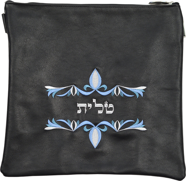 Prestige Traditional Leather Tallit & Tefillin Bag (170A-SG)