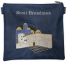 Prestige Leather Tallit & Tefillin Bag — Jerusalem & Yerushalayim Design, Exclusive Collection (175G-LN)