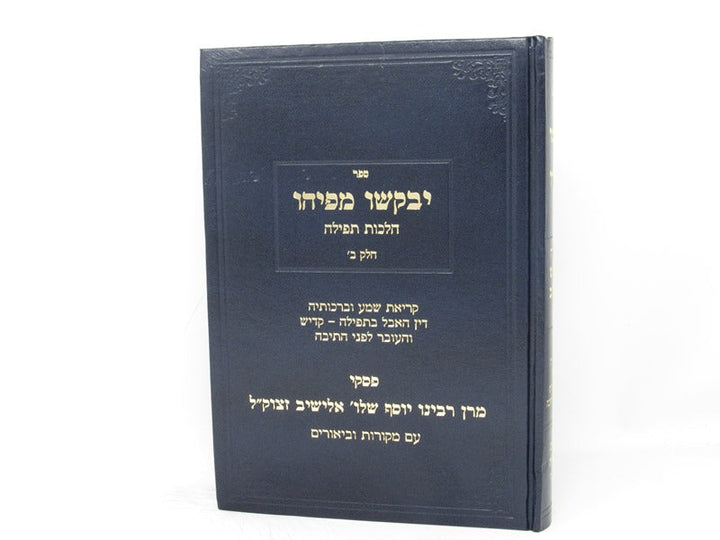 Front cover of Yevakshu Mipihu Hilchos Tefillah Volume 2 - יבקשו מפיהו הלכות תפילה חלק ב