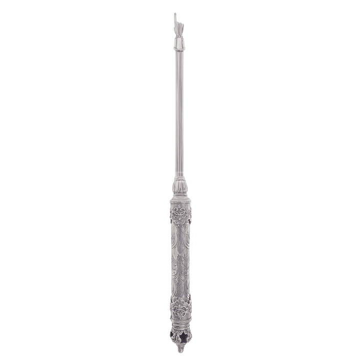Mefoar Silver Yad: Style 182 - Torah Rollers & Atzei Chaim