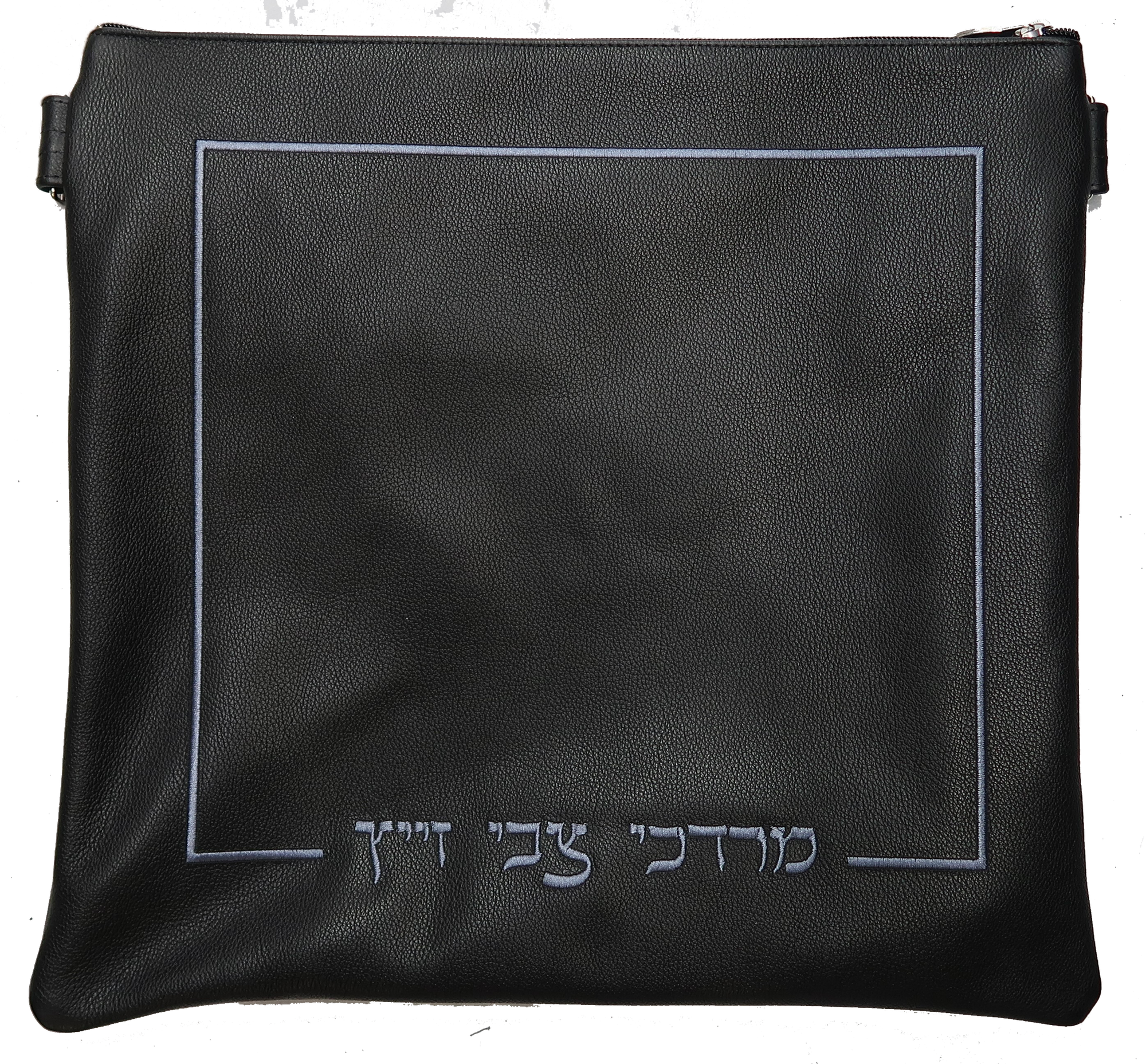 Prestige Classic Leather Tallit & Tefillin Bag (195B-BK)