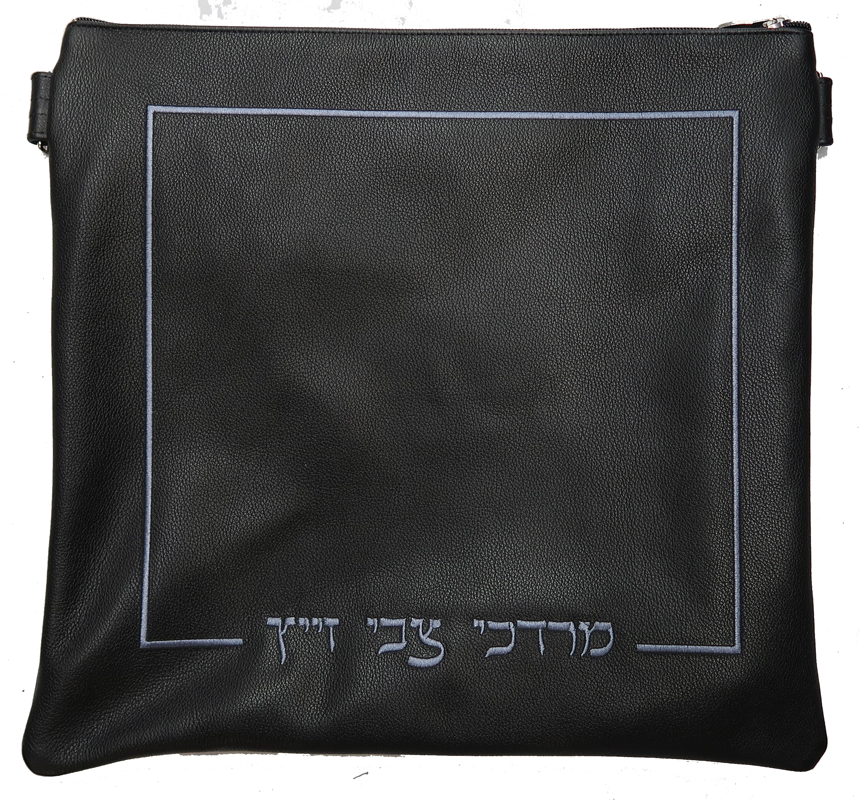 Prestige Classic Leather Tallit & Tefillin Bag (195B-BK)