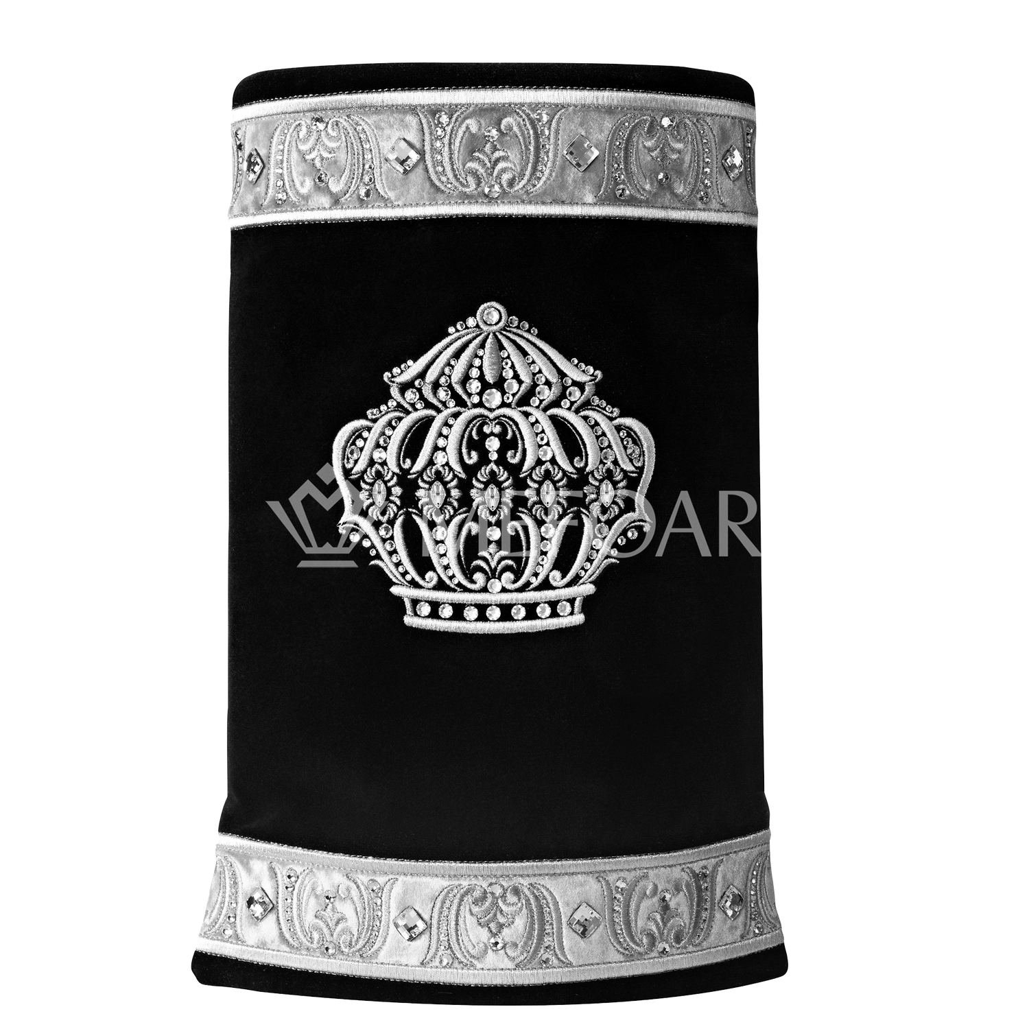 Velvet Torah Mantle - Style 800 - Black - Image 3