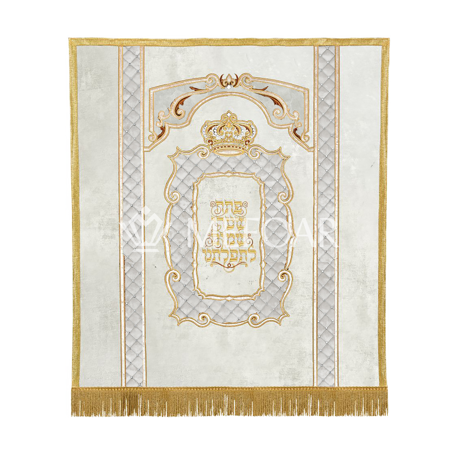 Velvet Torah Paroches - Style 1 - Image 3