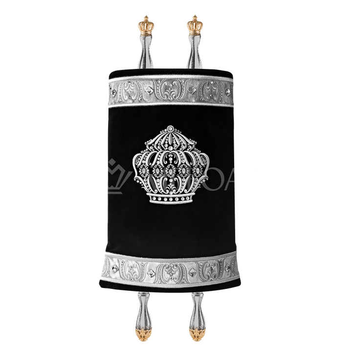 Velvet Torah Mantle - Style #800 - Black