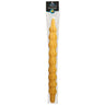 Havdalah Candle #11 — large braided beeswax havdalah candle in natural wax tone | Judaica Square Lakewood