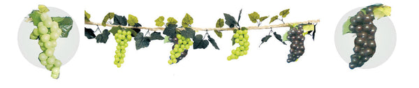 9' Plastic Grape Garland - 10 large clusters (200218)