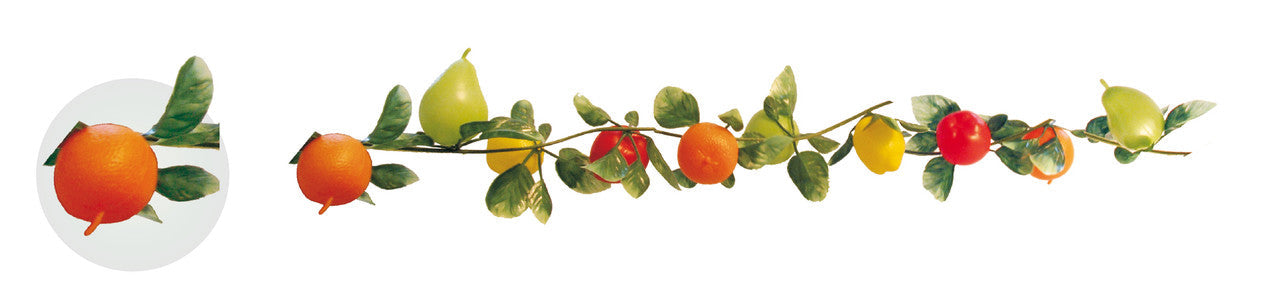 9' Fruit Garland - 38 small fruits  (200261)