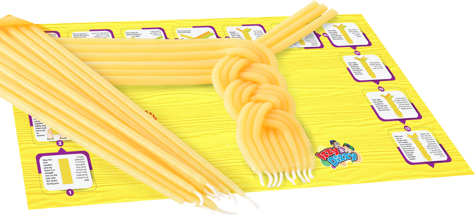 Havdalah Making Kit - Yellow Beeswax — Judaica Square