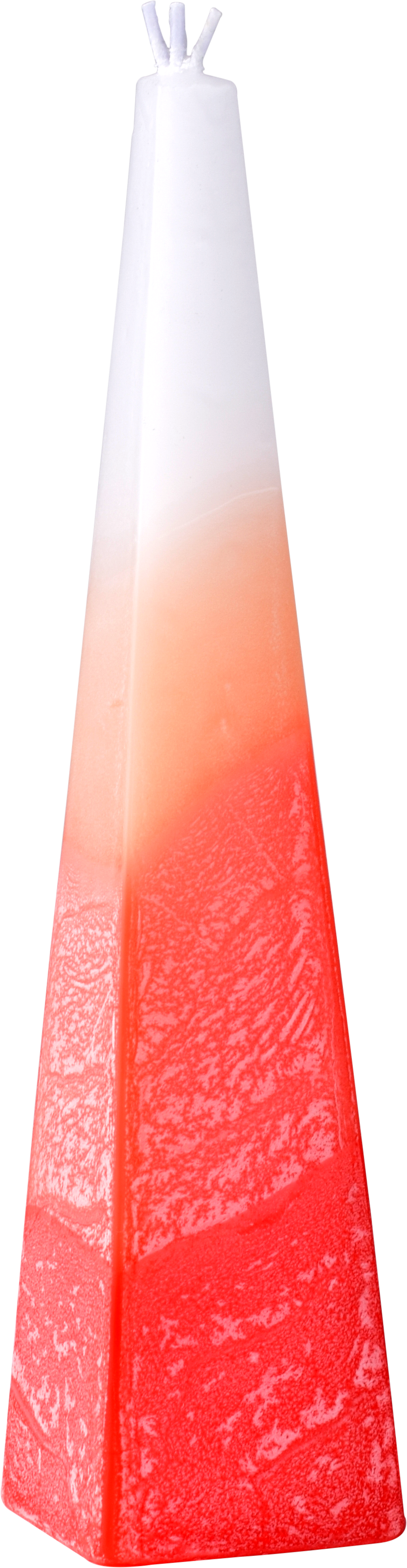 Pyramid Havdalah Candle-Red — Judaica Square