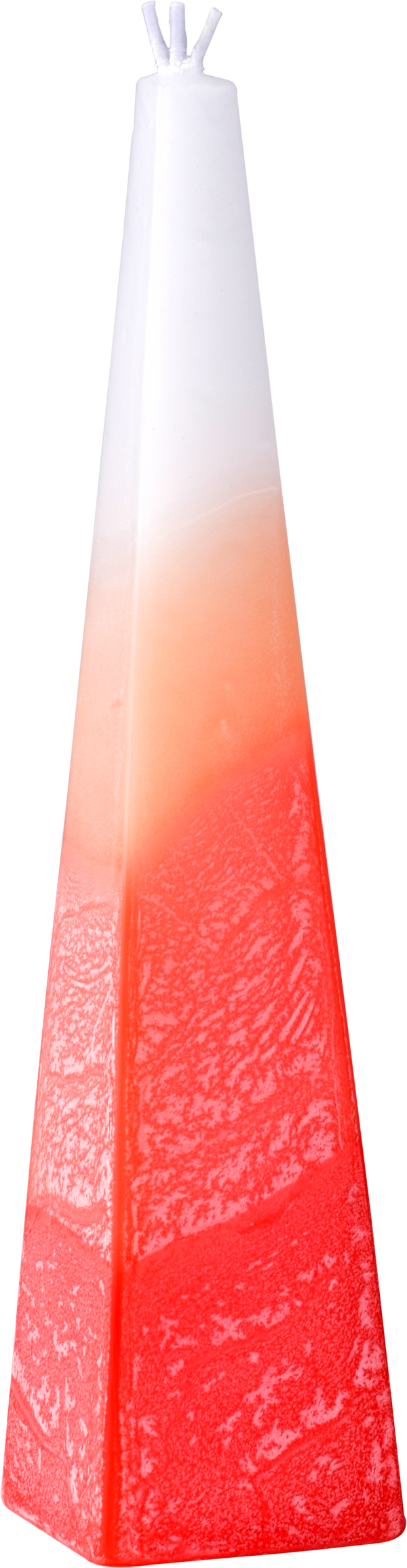 Pyramid Havdalah Candle-Red — Judaica Square