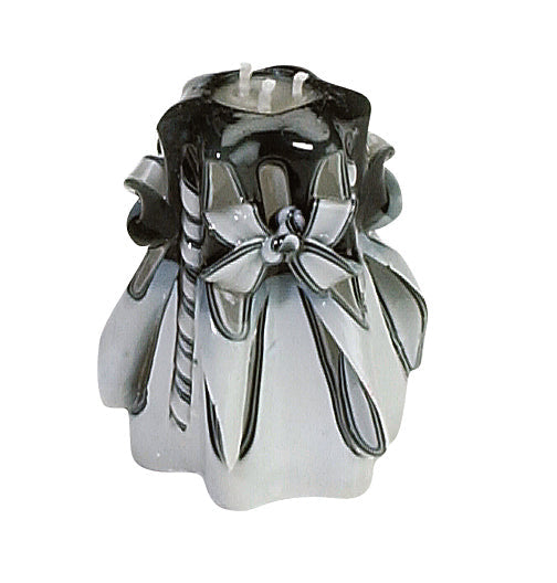 Carved Havdalah Candle — three-inch self-standing braided candle with carved colored surface | Judaica Square Lakewood