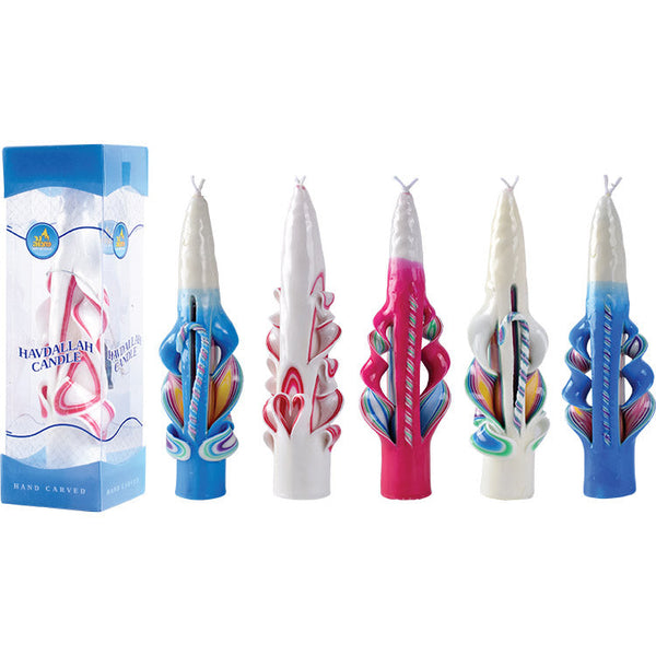 10" Carved Havdalah Candle — Judaica Square
