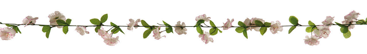 8' Garland of White Cherry Blossoms  (201338)