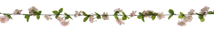 8' Garland of White Cherry Blossoms  (201338)