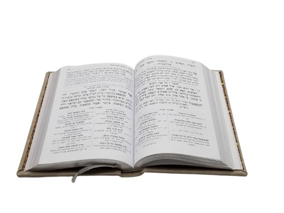 Open pages of the Selichos Lehavanah, 6 x 9, showing the Hebrew text layout