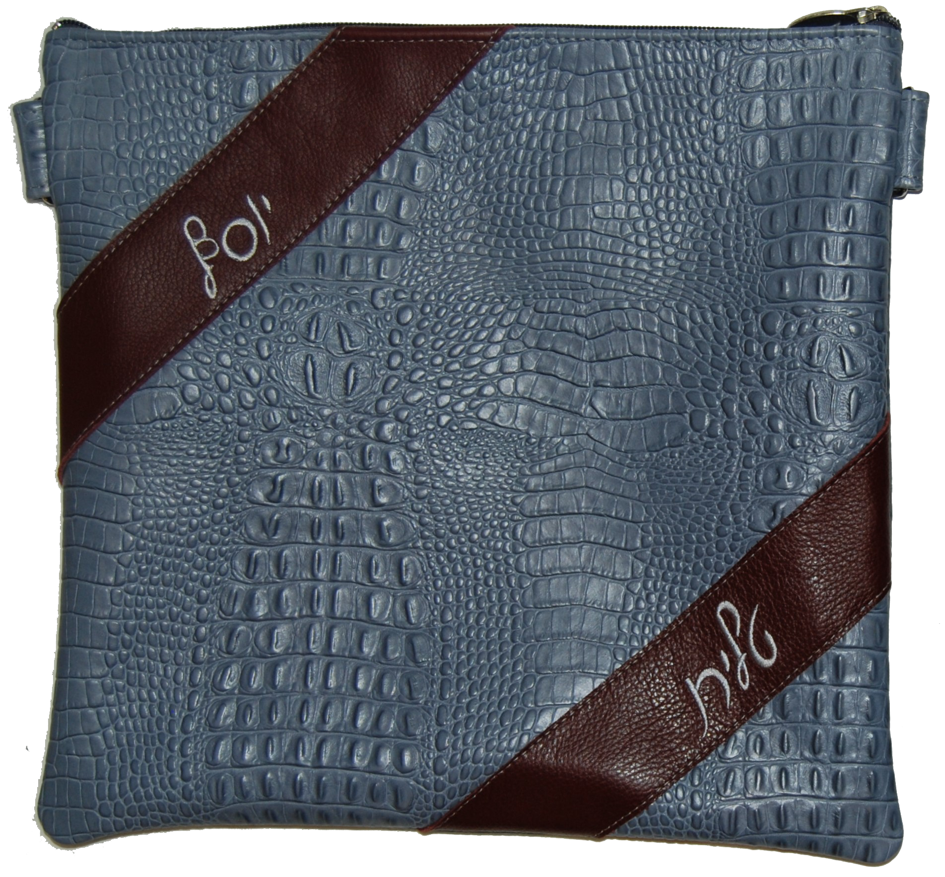 Prestige Croc Tallit & Tefillin Bag — Croc Design, Regal Collection (205F-SM)