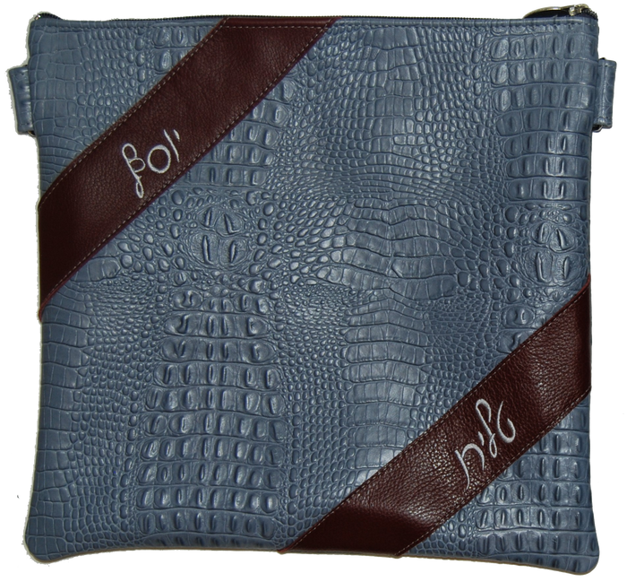 Prestige Croc Tallit & Tefillin Bag — Croc Design, Regal Collection (205F-SM)