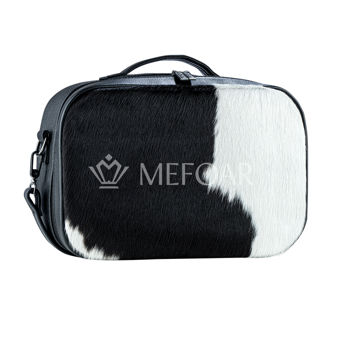 Traveling Tallis Bag Black and White Fur - Tallis Bags | Judaica Square Lakewood