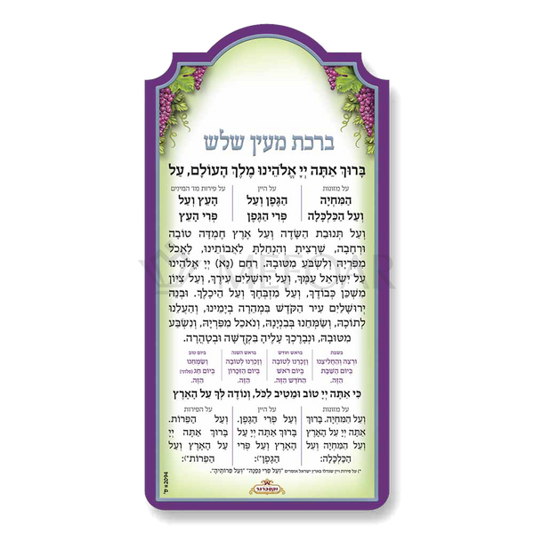 Mefoar Birchas Mein Shalosh Magnet - Tefillah Books