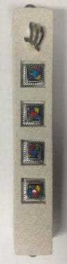 Ceramic Stone Avnei Choshen Mezuzah Case 12cm (MZ-2108)