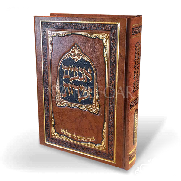 Zemirios Aniem Brown Hard Cover- with Nigginum - Shabbos Zemiros