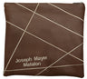 Prestige Leather Tallit & Tefillin Bag — Geometric & Crown Design, Prestige Collection (215D-TN)