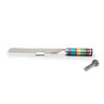 Emanuel Challah Knife Anodized Rings w/ Saltshaker (EM-NSM)