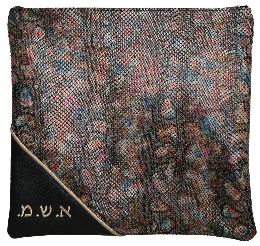 Personalization preview — Python Tallit & Tefillin Bag — Python Design, Regal Collection