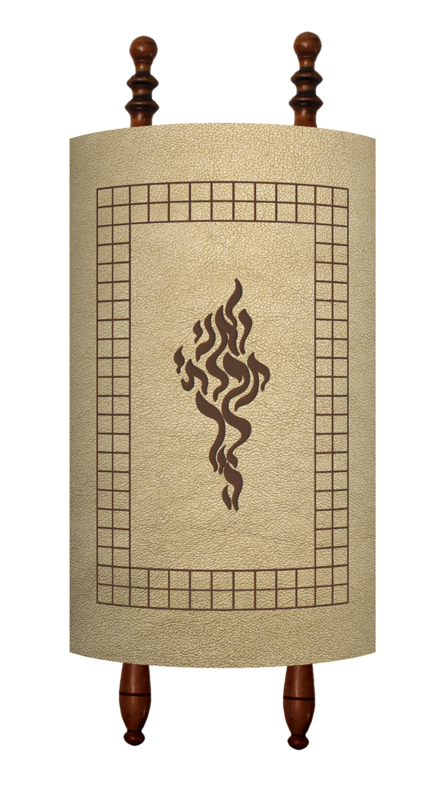 Personalization preview — Velvet Torah Mantel — Flame Design, Prestige Collection