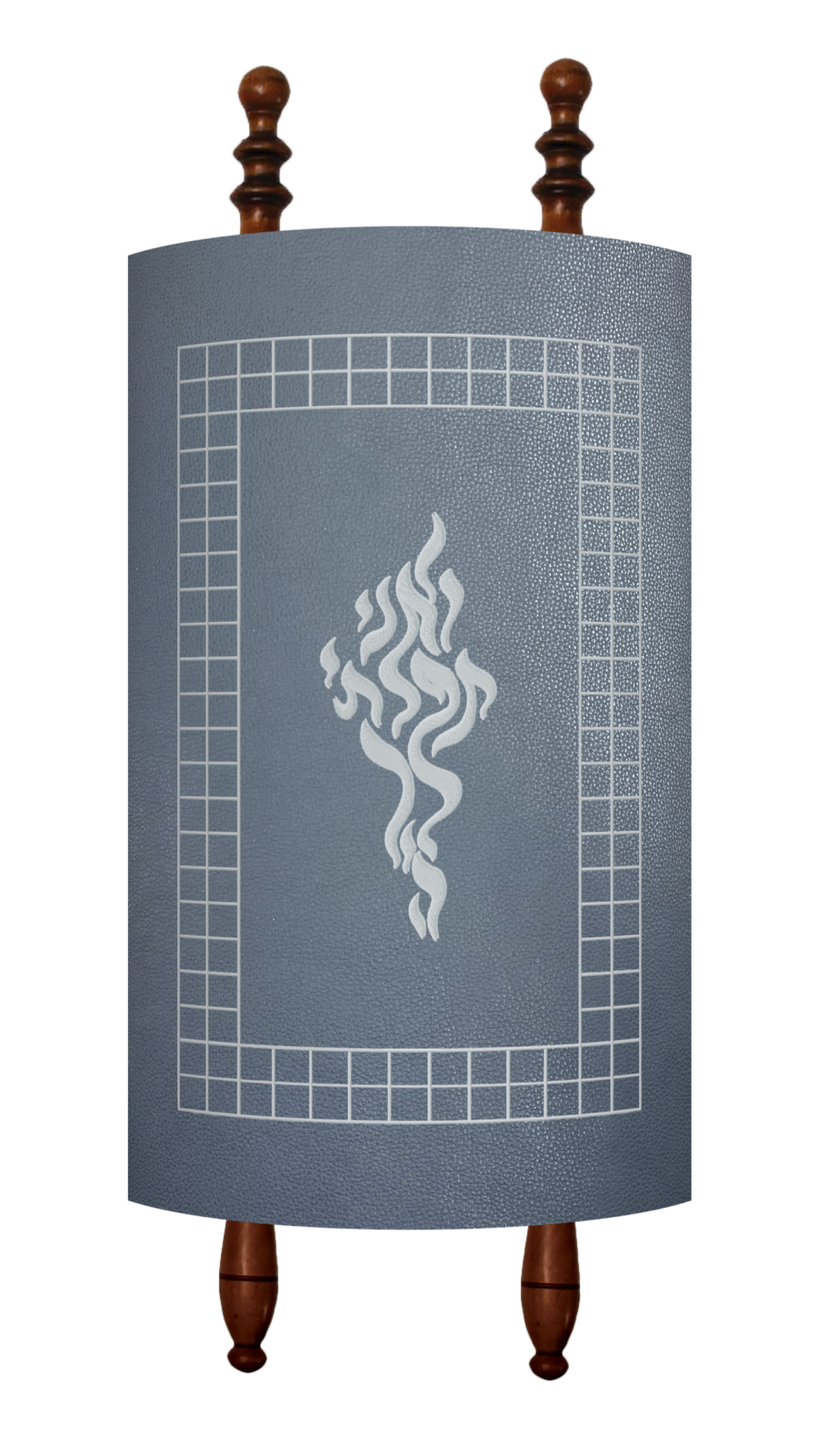 Prestige Velvet Torah Mantel — Flame Design, Prestige Collection (TM230-SM)