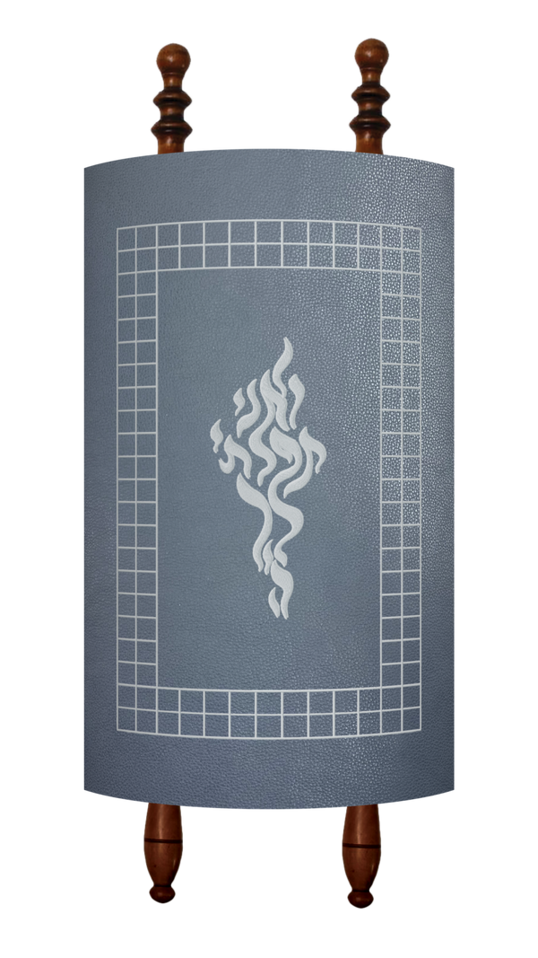 Prestige Velvet Torah Mantel — Flame Design, Prestige Collection (TM230-SM)