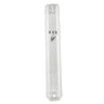 Clear Plastic Mezuzah Case Silver Shin 10cm (MZ-PMC10CS) 20874 23093