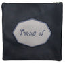 Prestige Leather Tallit & Tefillin Bag — Geometric Design, Contemporary Collection (240C-SM)