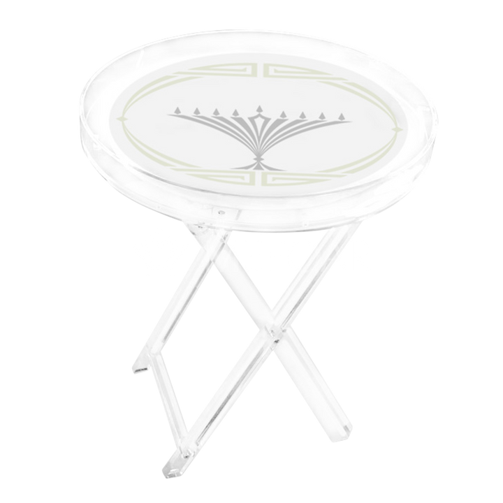 Round Acrylic Folding Table, Style 107 — Chanukah & Year-Round Display